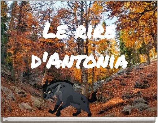 Front cover of 'Le rire d'Antonia' 