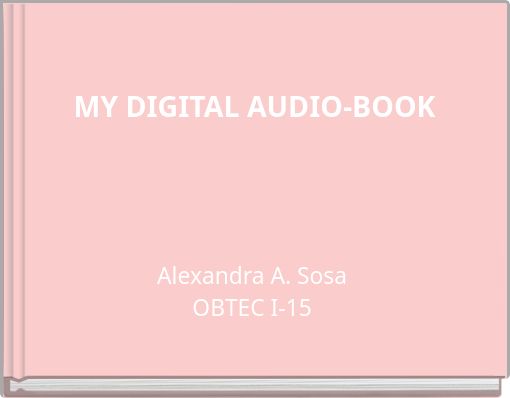 MY DIGITAL AUDIO-BOOK