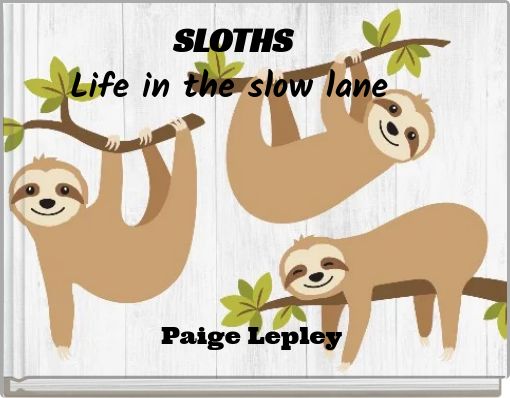 Book Cover for: SLOTHS Life in the slow lane