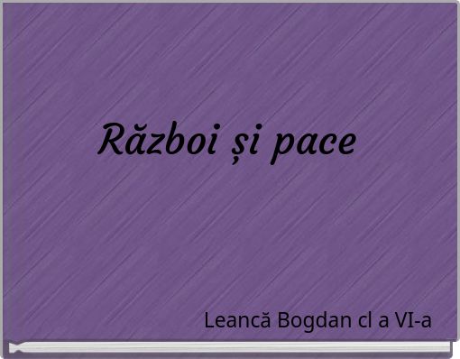 Război și pace