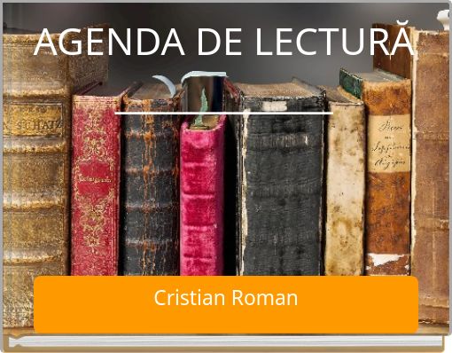 AGENDA DE LECTURĂ _____________