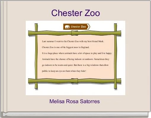 Front cover of 'Chester Zoo' 