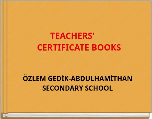 TEACHERS' CERTIFICATE BOOKS