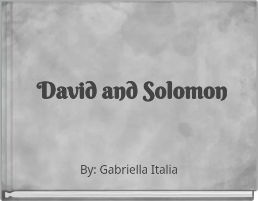 David and Solomon