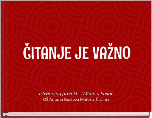 ČITANJE JE VAŽNO
