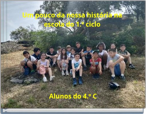 Front cover of 'Um pouco da nossa história na escola do 1.º ciclo' 