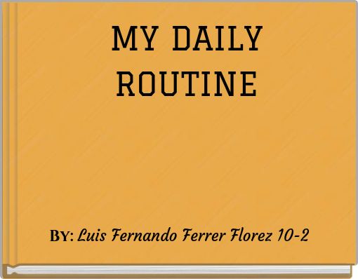 Book Cover for: MY DAILY ROUTINE