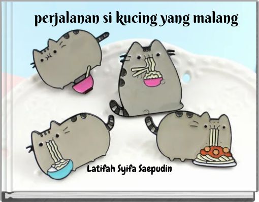 Front cover of 'perjalanan si kucing yang malang' 