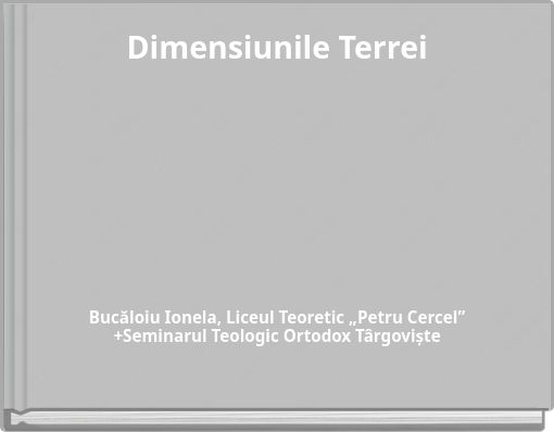 Dimensiunile Terrei