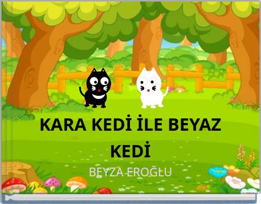 KARA KEDİ İLE BEYAZ KEDİ