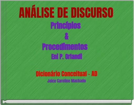 ANÁLISE DE DISCURSO