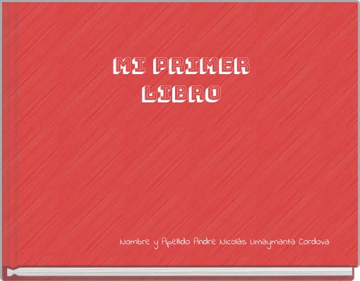 MI PRIMER LIBRO