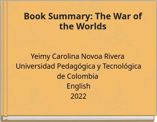 Book Summary: The War of the Worlds