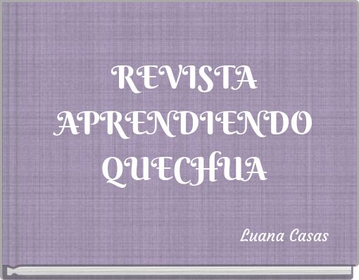 REVISTA APRENDIENDO QUECHUA