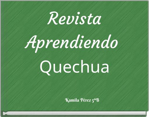 Revista Aprendiendo Quechua