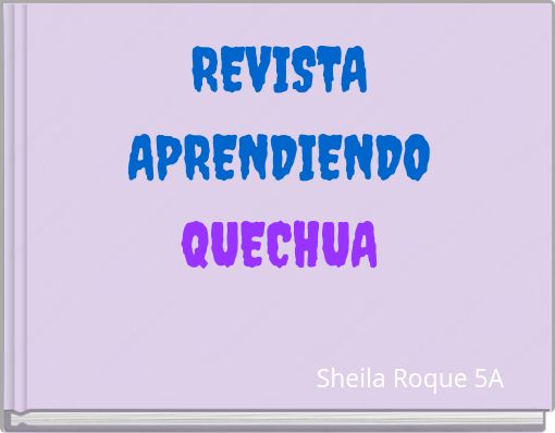 REVISTA APRENDIENDO QUECHUA