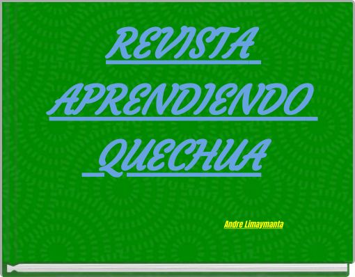 REVISTA APRENDIENDO QUECHUA