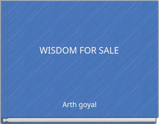 Front cover of 'WISDOM FOR SALE' 