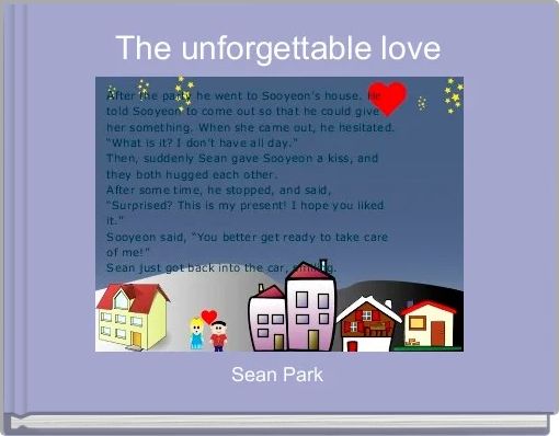 Front cover of 'The unforgettable love' 