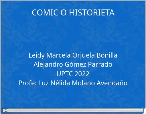 COMIC O HISTORIETA