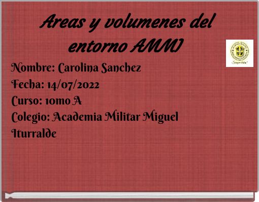 Areas y volumenes del entorno AMMI