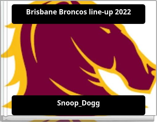 Front cover of 'Brisbane Broncos line-up 2022' 