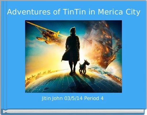 Front cover of 'Adventures of TinTin in Merica City' 