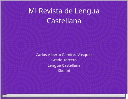 Mi Revista de Lengua Castellana