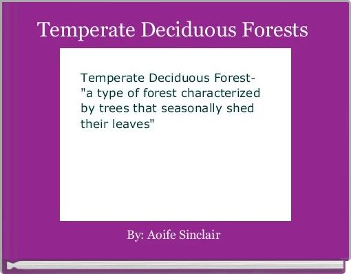Temperate Deciduous Forests