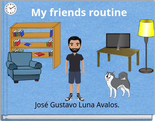 Front cover of 'My friends routine' 