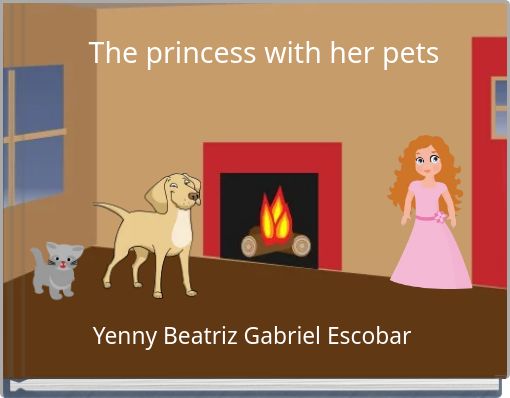 Front cover of 'The princess with her pets' 