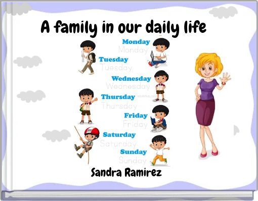 Front cover of 'A family in our daily life' 