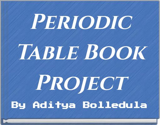 Periodic Table Book Project