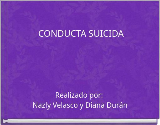 CONDUCTA SUICIDA