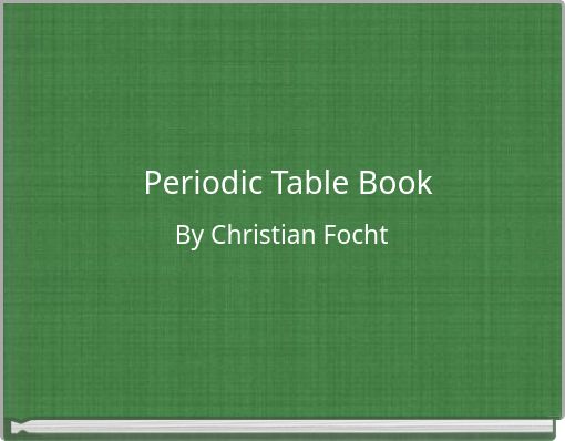 Periodic Table Book