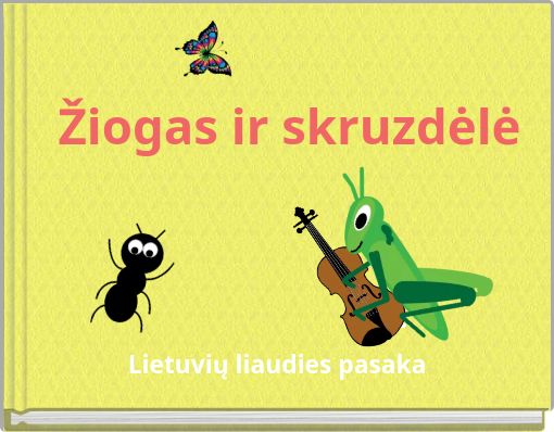Front cover of 'Žiogas ir skruzdėlė' 