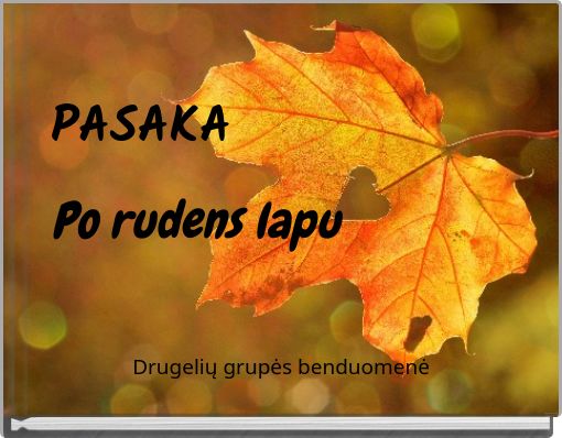 Front cover of 'PASAKA Po rudens lapu' 