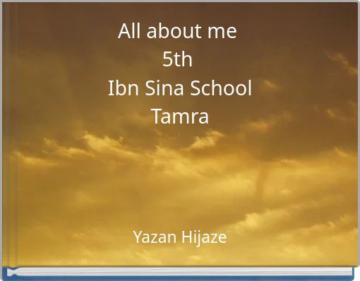 All about me 5th Ibn Sina School Tamra