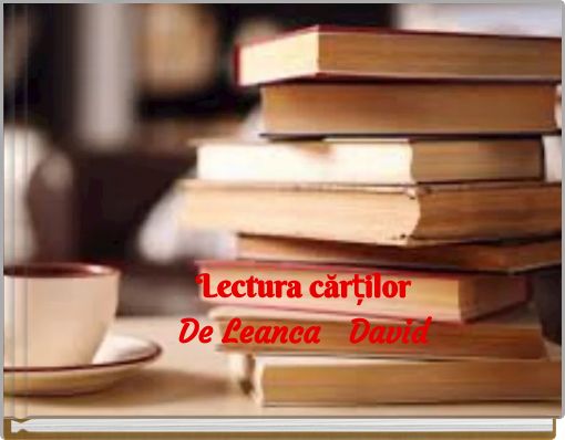 Lectura cărților De Leanca David
