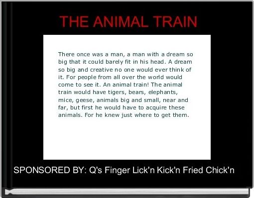 Front cover of ' THE ANIMAL TRAIN' 