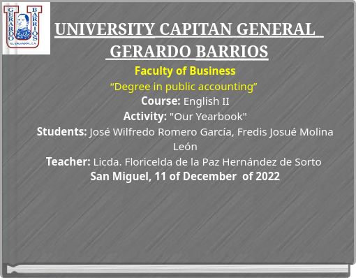 UNIVERSITY CAPITAN GENERAL GERARDO BARRIOS