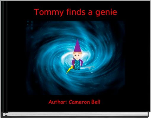 Front cover of ' Tommy finds a genie ' 