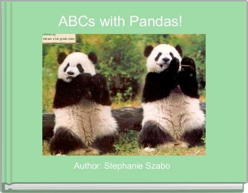 Book Cover for: ABCs with Pandas! 