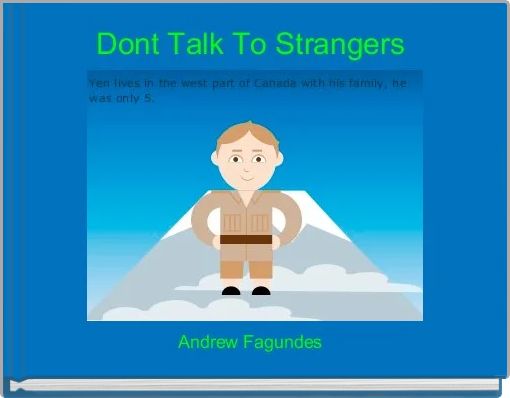 Front cover of 'Dont Talk To Strangers ' 