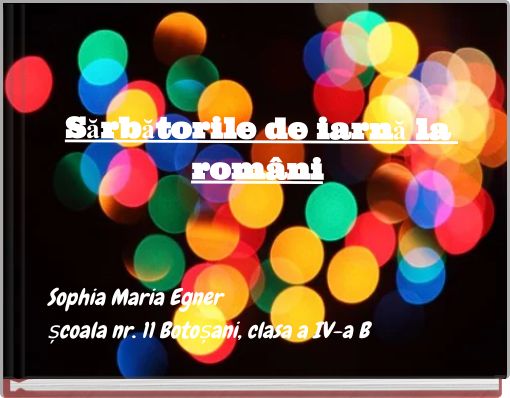 Sărbătorile de iarnă la români