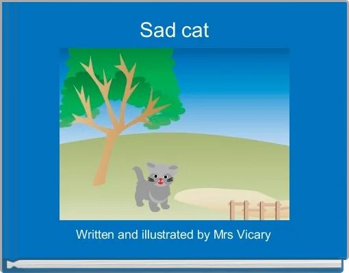Front cover of 'Sad cat' 