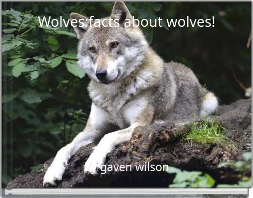 Front cover of 'Wolves:facts about wolves!' 