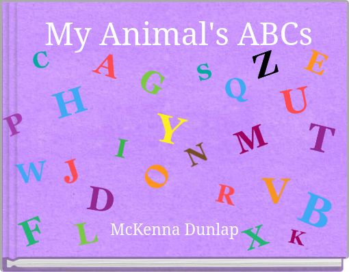 Front cover of 'My Animal's ABCs' 