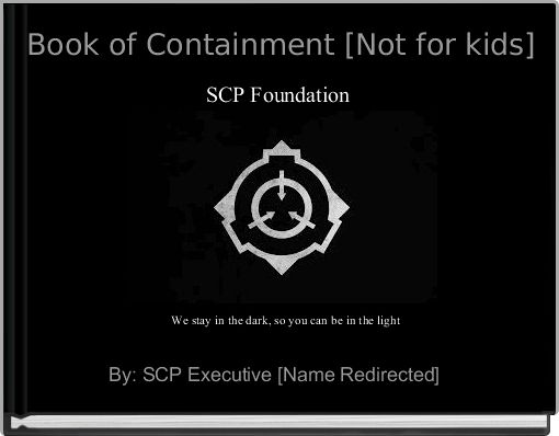 Front cover of 'Book of Containment [Not for kids]' 