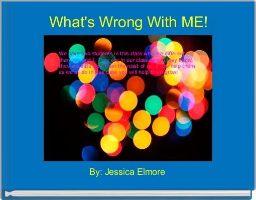 Front cover of ' What's Wrong With ME!' 